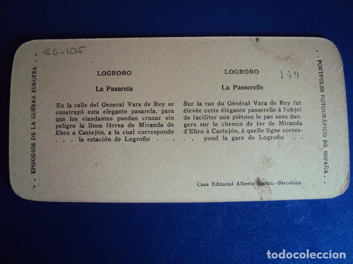 Postales: (ES-105) LOGRO&Ntilde;O - LA PASARELA - Foto 2