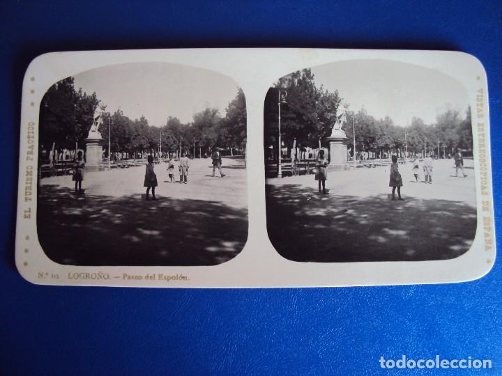 Postales: (ES-106) LOGRO&Ntilde;O - PASEO DEL ESPOLON - Foto 1