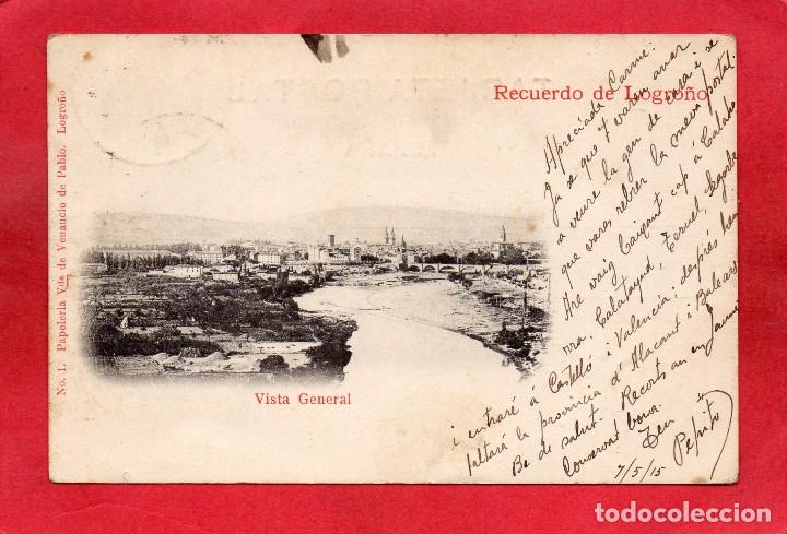 Postales: recuerdo de logro&ntilde;o. vista general - Foto 1
