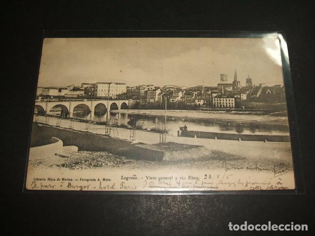 Postales: LOGRO&Ntilde;O VISTA GENERAL Y RIO EBRO - Foto 1