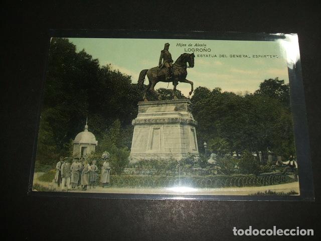 Postales: LOGRO&Ntilde;O ESTATUA DEL GENERAL ESPARTERO - Foto 1