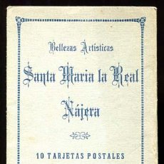 Cartes Postales: LA RIOJA NAJERA SANTA MARIA LA REAL COLECCION COMPLETA 10 POSTALES FOT. J. MONTALVO Y SANZ. Lote 119979467