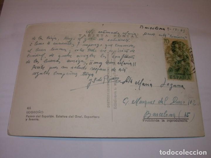 Postales: ANTIGUA POSTAL....LOGRO&Ntilde;O. - Foto 2