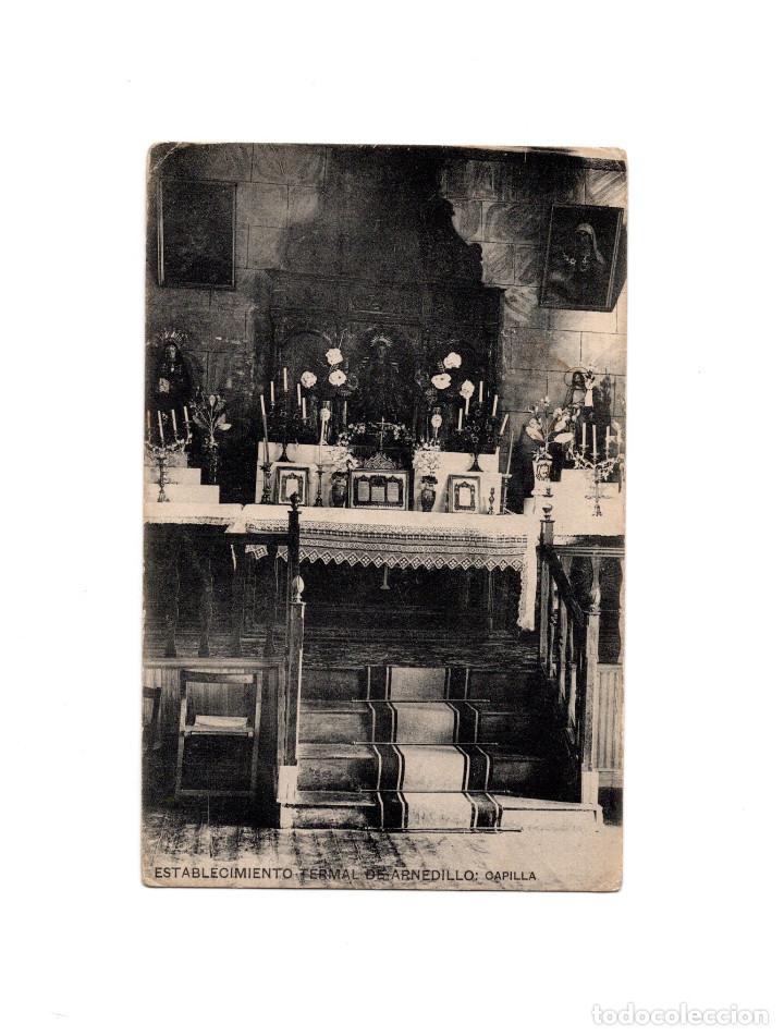 Postales: ESTABLECIMIENTO TERMAL DE ARNEDILLO.(LOGRO&Ntilde;O).- CAPILLA. - Foto 1