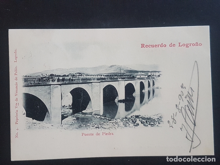 Postales: LOGRO&Ntilde;O PUENTE DE PIEDRA - Foto 1
