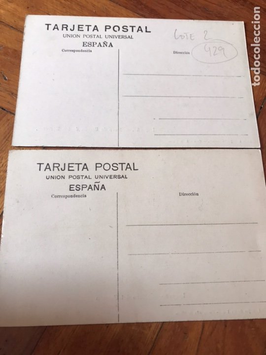 Postales: LOTE 2 POSTALES LOGROÑO. MURO DE BRETÓN Y MURO DEL CARMEN. HIJOS MERINO - Foto 4 - 202777366