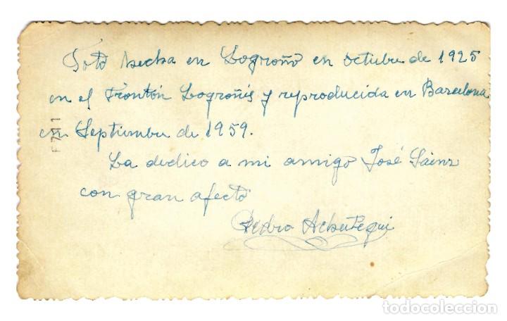 Postales: Logro&ntilde;o - Front&oacute;n Logro&ntilde;&eacute;s 1925 - 138x87mm - Foto 2