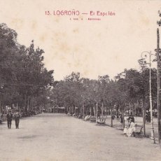 Cartes Postales: LOGROÑO, EL ESPOLÓN. ED. FOTO ROISIN Nº 13. SIN CIRCULAR. Lote 307643343