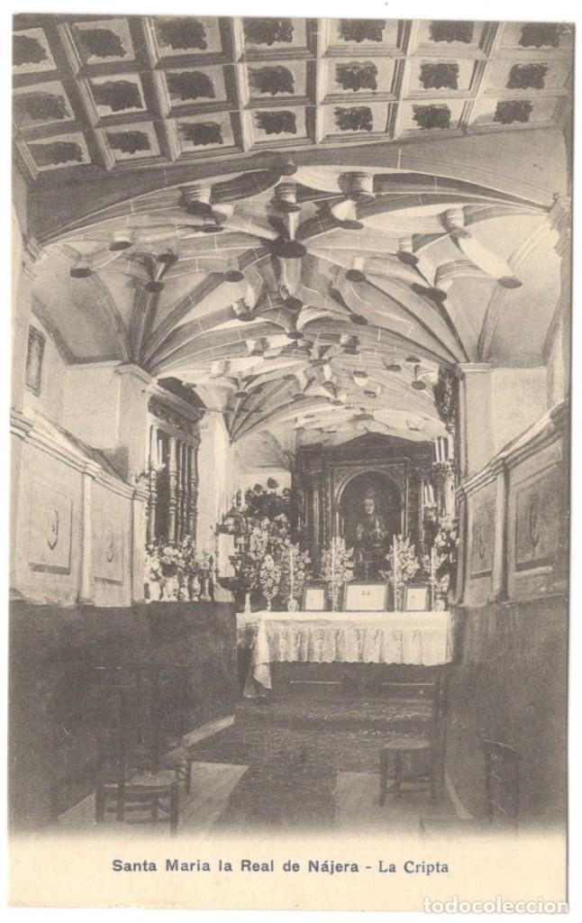 Postales: SANTA MARIA LA REAL DE N&Aacute;JERA - LA CRIPTA- SIN CIRCULAR - Foto 1