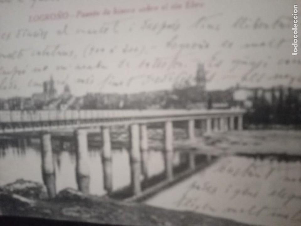 Postales: LOGRO&Ntilde;O - PUENTE DE HIERRO - Foto 2
