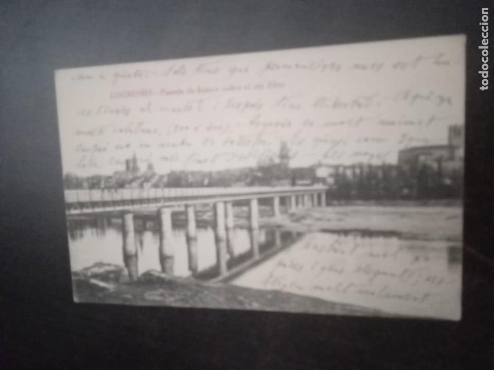 Postales: LOGRO&Ntilde;O - PUENTE DE HIERRO - Foto 1