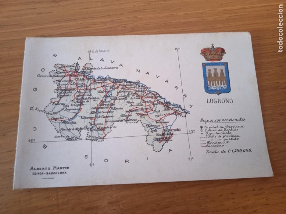 Postales: Logro&ntilde;o. Mapa - Foto 1