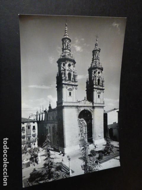 Postales: LOGRO&Ntilde;O FACHADA DE LA CATEDRAL - Foto 1