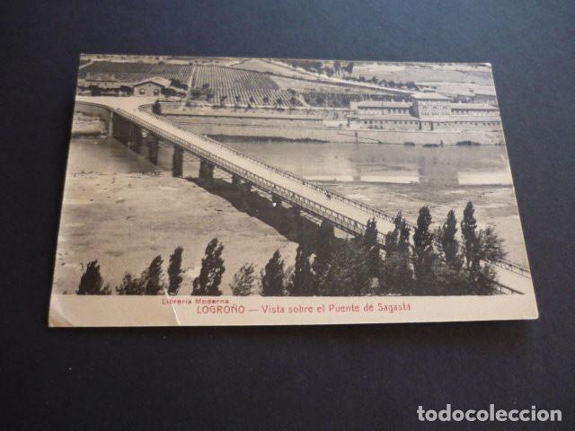 Postales: LOGRO&Ntilde;O PUENTE DE SAGASTA - Foto 1