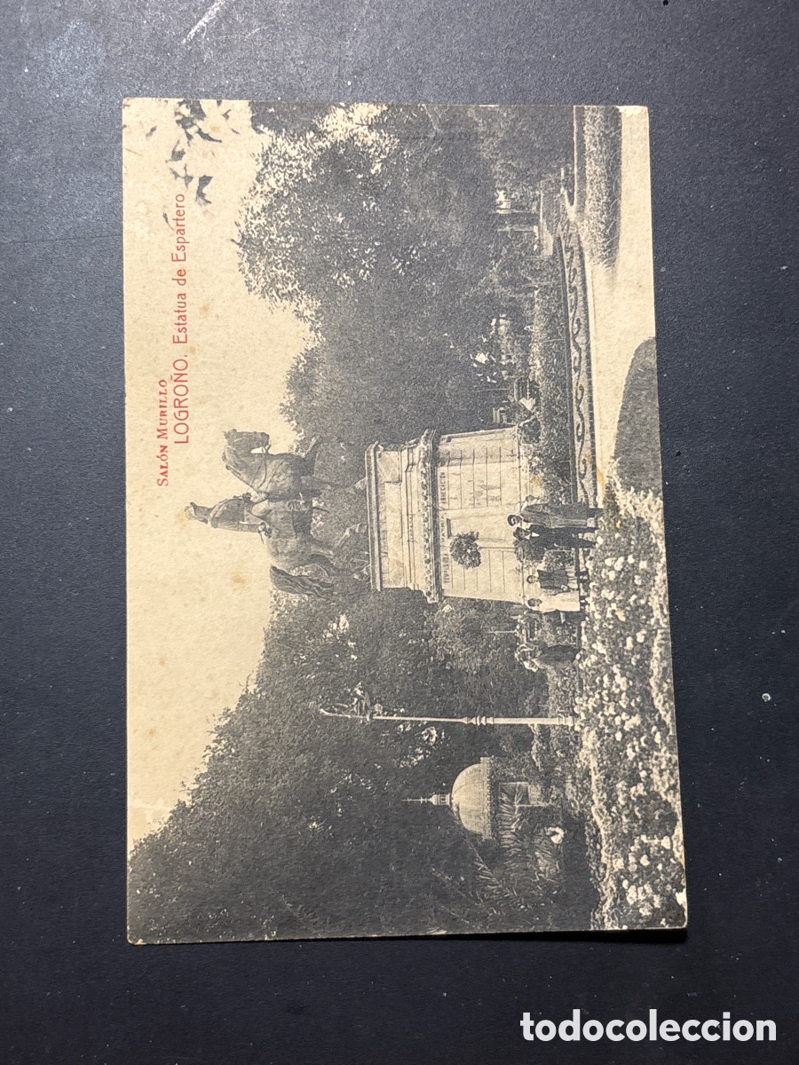 Postales: Antigua postal. Logro&ntilde;o. - Foto 2