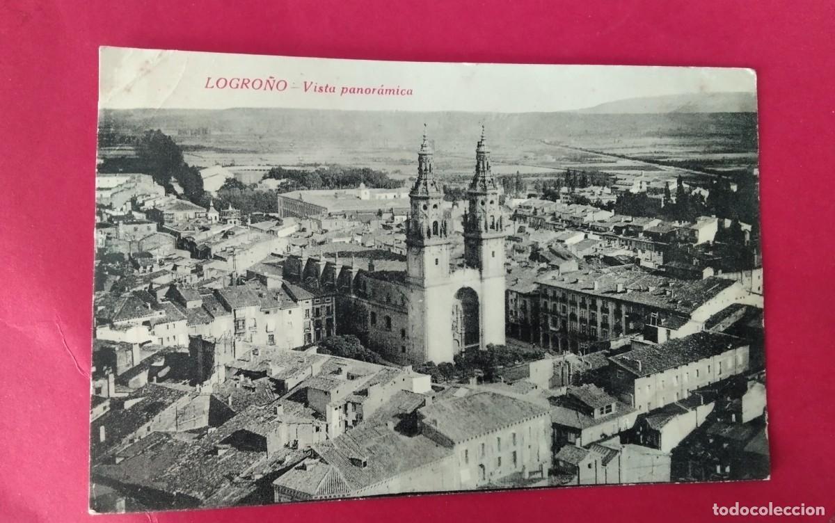 Postales: LOGRO&Ntilde;O , POSTA ANTIGUA , BLANCO Y NEGRO , - Foto 1