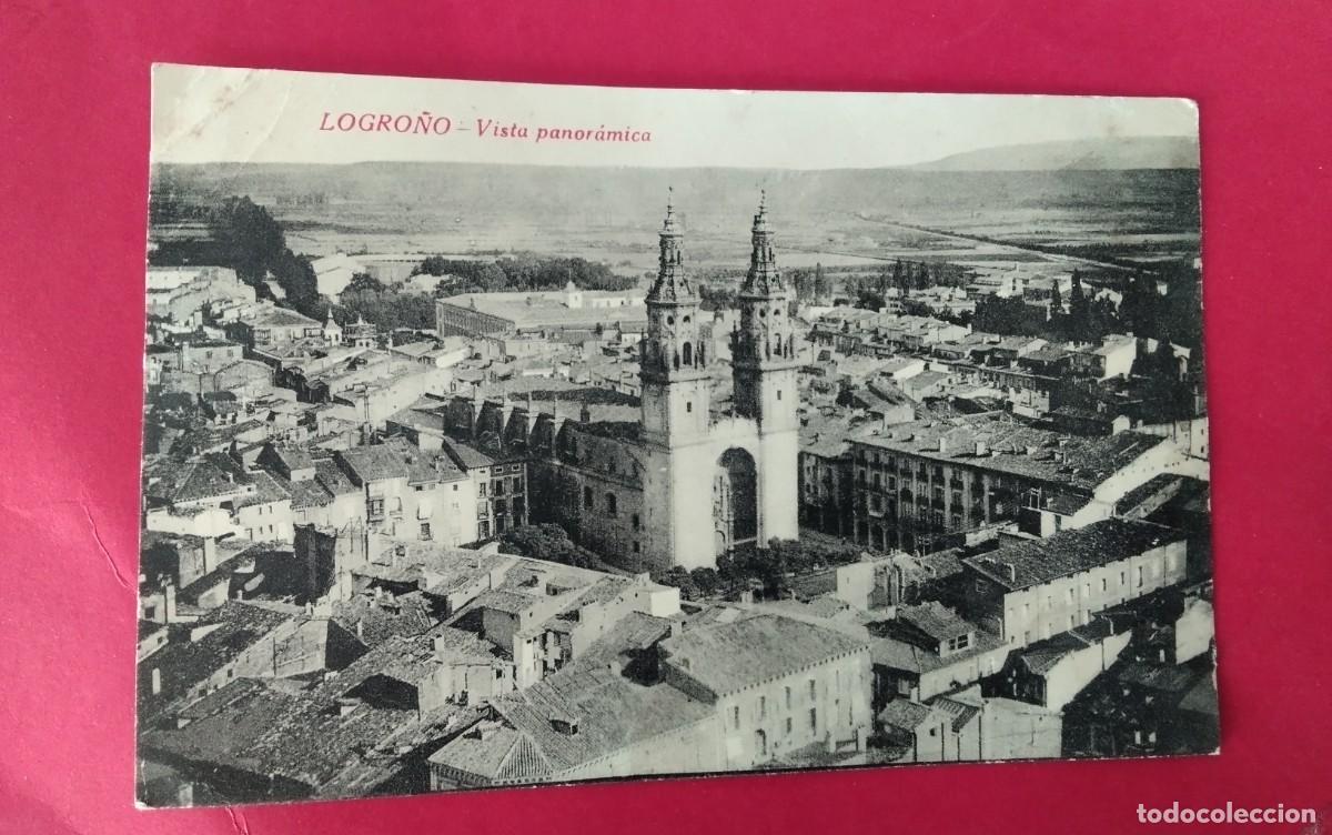 Postales: LOGRO&Ntilde;O , POSTA ANTIGUA , BLANCO Y NEGRO , - Foto 2