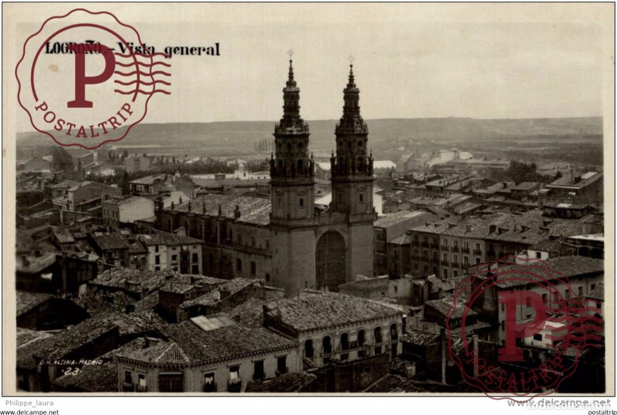 Postales: LOGRO&Ntilde;O. VISTA GENERAL. MARGARA - Foto 1