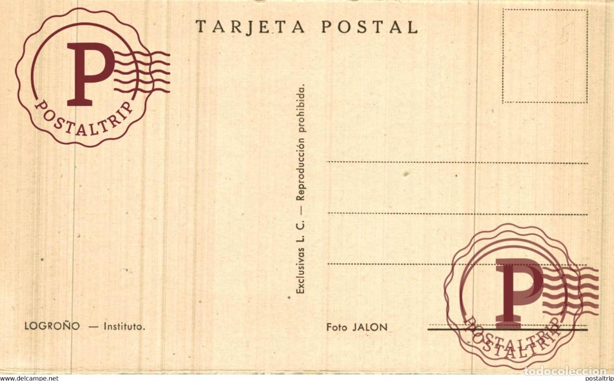 Postales: LA RIOJA. LOGRO&Ntilde;O. INSTITUTO. - Foto 2