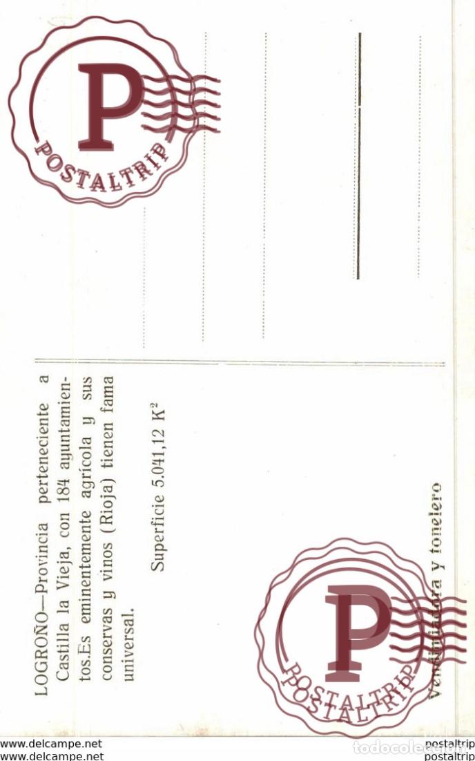 Postales: LOGRO&Ntilde;O VENDIMIADORA Y TONELERO - Foto 2