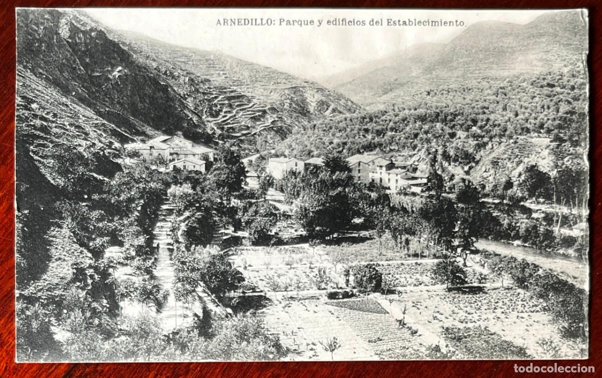Postales: ARNEDILLO, BALNEARIO PARQUE Y EDIFICIOS DEL ESTABLECIMIENTO HAUSER Y MENET 14X9 CM. SIN CIRCULAR - Foto 1