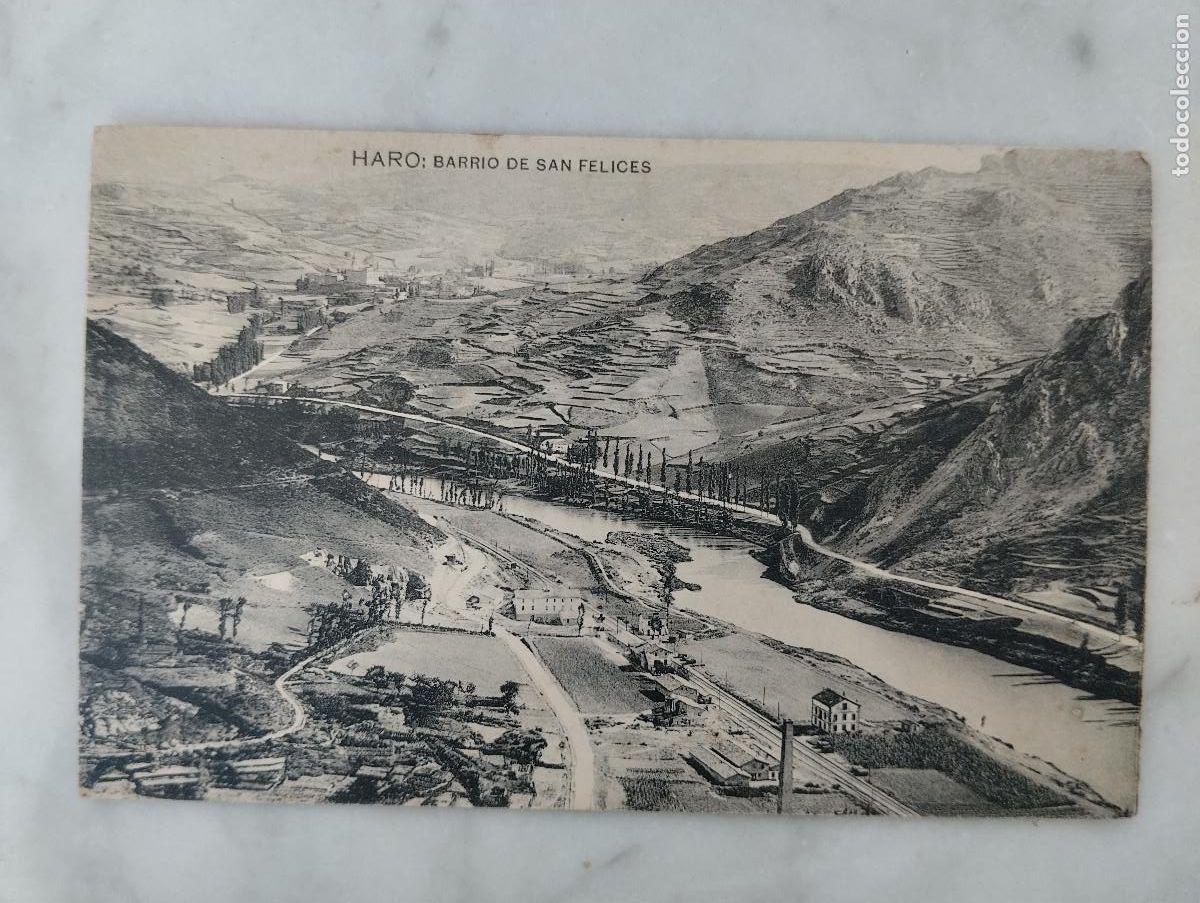 Cartes Postales: Logro&ntilde;o. Haro. Barrio de San Felices. Imprenta y Libreria Viela. Hauser y Menet