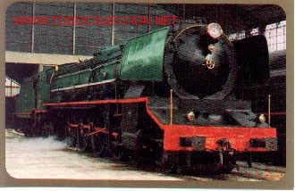 Postales: 7f-144. Locomotora de Vapor - Foto 1