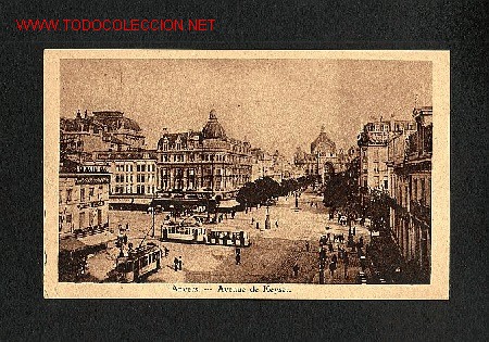 Postales: Postal de ANVERS (Belgica) con tranvia - Foto 1
