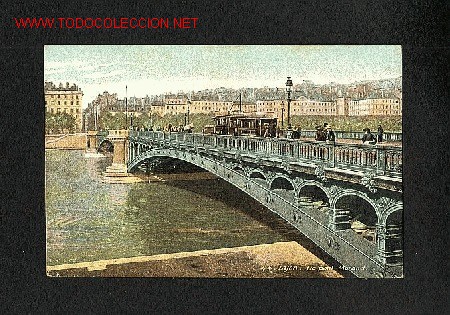 Postales: Postal de LYON (Francia) con tranvia - Foto 1