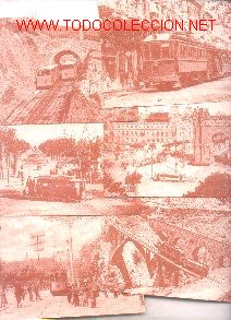 Postales: 7f-1. Ferrocarriles en Sepia. 10 postales - Foto 1