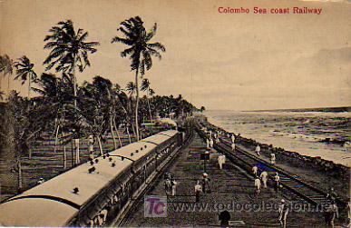Postales: FERROCARRIL. COLOMBO SEA COAST RAILWAY. - Foto 1
