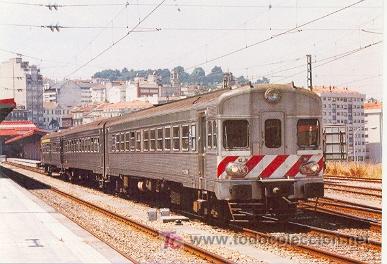 Postales: 7f-464. Automotor Vigo-Oporto - Foto 1