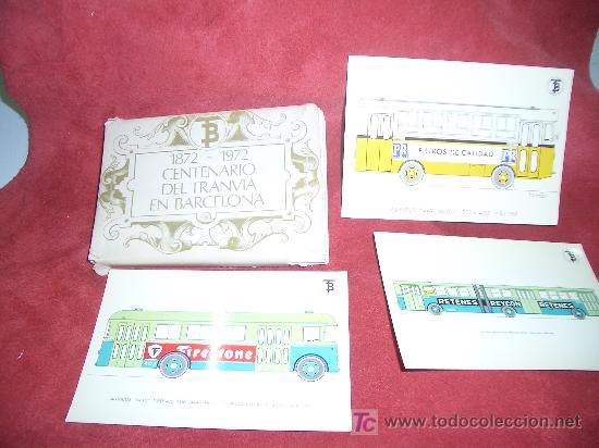 Postales: CENTENARIO DEL TRANVIA EN BARCELONA 1872-1972 - Foto 1