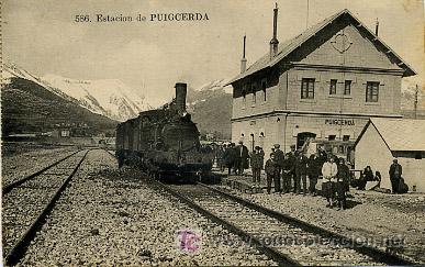 Postales: ESTACI&Oacute;N DE PUIGCERD&Agrave;. FERROCARRIL. - Foto 1