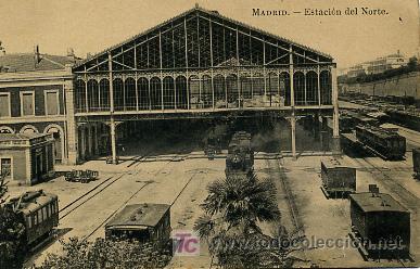Postales: MADRID. ESTACI&Oacute;N DEL NORTE. FERROCARRILES. - Foto 1