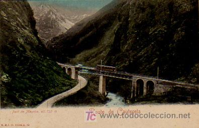 Postales: PONT DE MAYABA. ROUTE DE CAUTERETS. - Foto 1