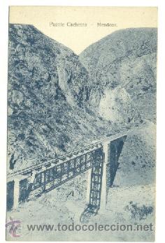 Postales: Postal MENDOZA  .. Puente Cacheuta .. Ferrocarril - Foto 1