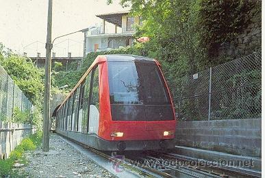 Postales: 7f-1724. Funicular de Montjuic en Barcelona - Foto 1