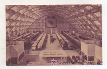 Postales: MODELO DE ESTACION. EXPOSICION BRUSELAS 1935. - Foto 1