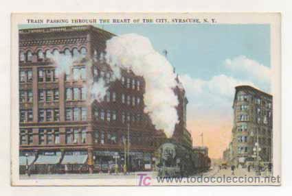 Postales: FERROCARRIL EN EL CORAZON DE LA CIUDAD. SYRACUSE, NY. - Foto 1
