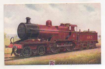 Postales: FERROCARRIL. MIDLAND RAILWAY, 4-4-0 EXPRESS ENGINE 483. - Foto 1
