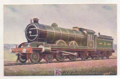 Postales: FERROCARRIL. NORTH EASTERN RAILWAY. ATLANTIC TYPE EXPRESS ENGINE, N&ordm; 695. - Foto 1