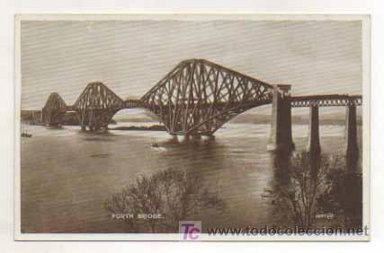 Postales: FERROCARRIL. FORTH BRIDGE. FERROCARRIL EN CRUZANDO PUENTE. - Foto 1