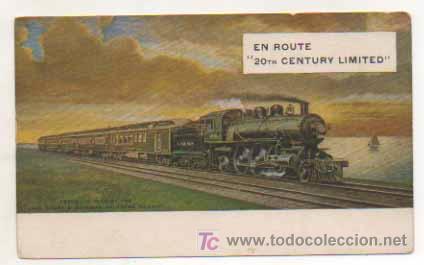 Postales: EN ROUTE 20TH CENTURY LIMITED. FERROCARRIL. - Foto 1