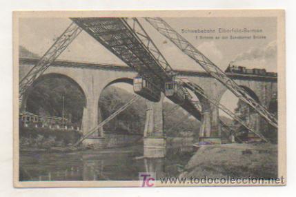 Postales: FERROCARRILES. SCHWEBEBAHN ELBERFELD BARMEN. SUIZA. - Foto 1
