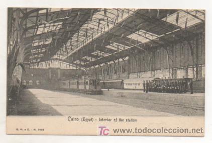Postales: EGIPTO. EL CAIRO. INTERIOR DE LA ESTACI&Oacute;N DE FERROCARRILES. - Foto 1