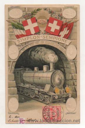 Postales: FERROCARRILES SUIZOS. POSTAL CON RELIEVE. SUIZA. - Foto 1