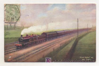 Postales: LEEDS EXPRESS. FERROCARRILES. THE LEEDS EXPRESS. - Foto 1