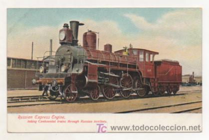 Postales: RUSSIAN EXPRESS ENGINE. CONTINENTAL TRAINS. RUSIA. FERROCARRILES. - Foto 1