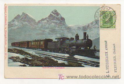 Postales: GOTTHARD EXPRESS. FERROCARRILES. SUIZA. - Foto 1